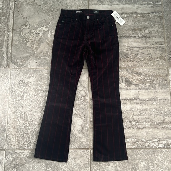 Adriano Goldschmeid The Jodi Crop High-Rise Slim Flare Crop Jeans, Size 24 NWT - Picture 4 of 10